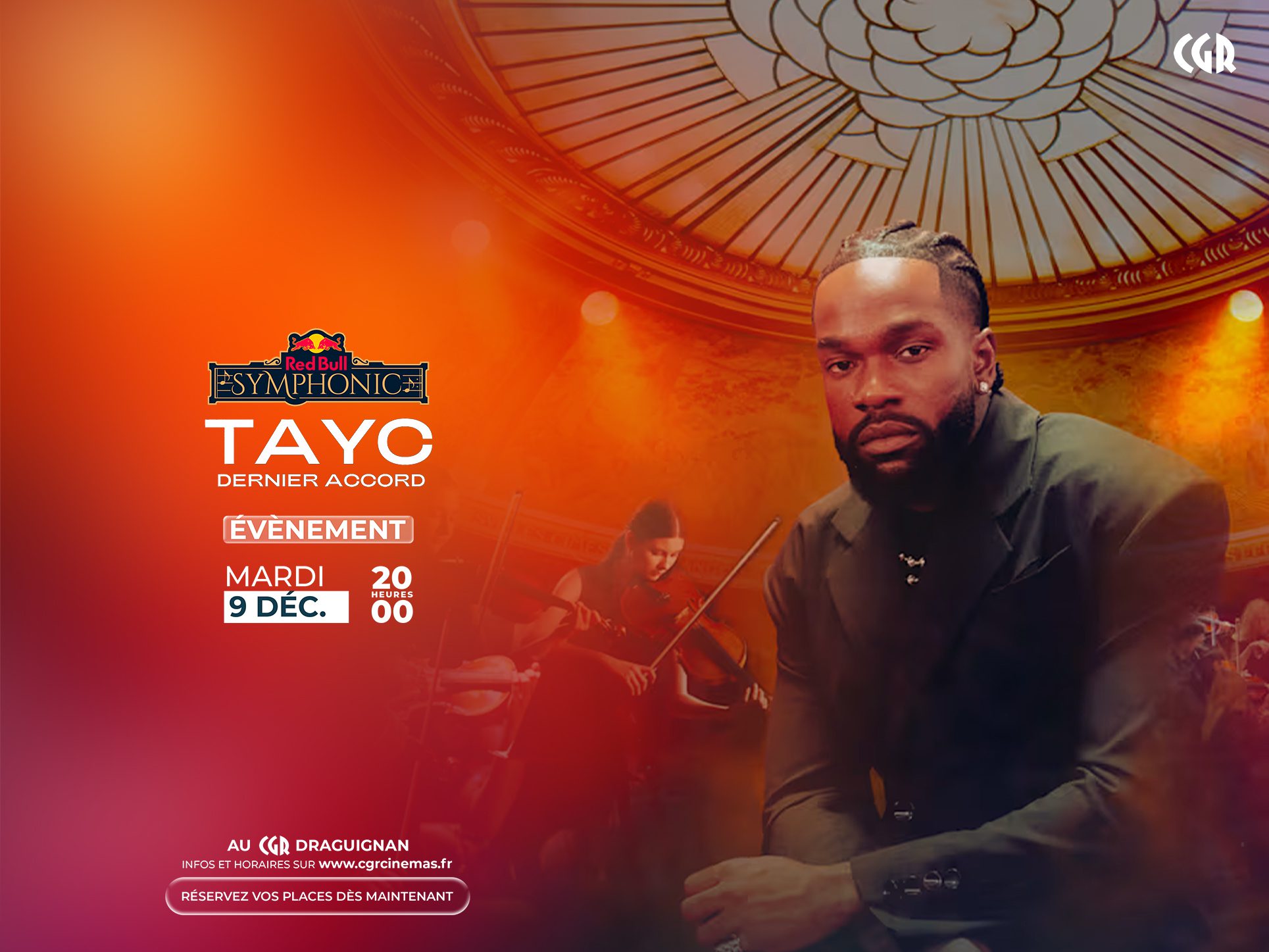 Cinéma CGR - Evènement TAYC X RED BULL SYMPHONIC DERNIER ACCORD
