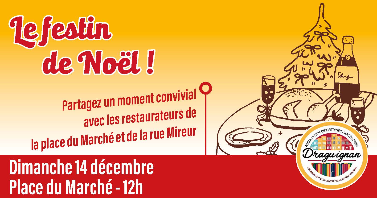 Les Vitrines dracénoises - Le festin de Noël