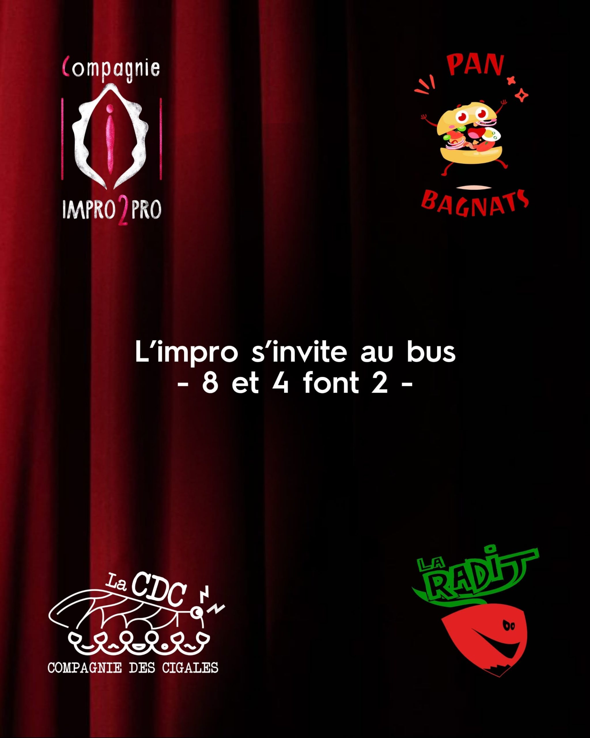 Le bus - L'impro s'invite au bus : 8 et 4 font 2